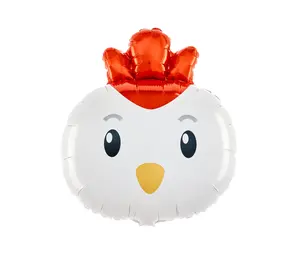 Tuf-Tuf Ballon en aluminium en forme de poulet | 69 x 52 cm