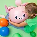 Tuf-Tuf Ballon en aluminium en forme de cochon | 56 x 52 cm
