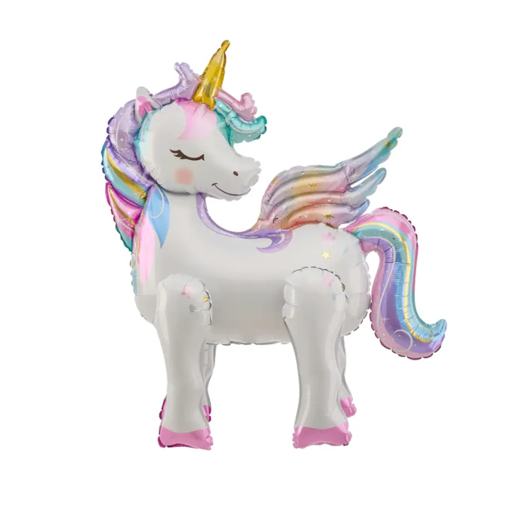 Tuf-Tuf Ballon en aluminium en forme de licorne 61 x 66 x 32 cm | à l'unité