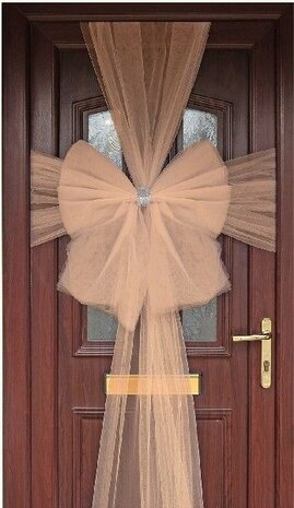 Oaktree Door bow Rose Gold Tulle | Per Piece