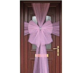 Oaktree Door Bow Pink Tulle | Per Piece