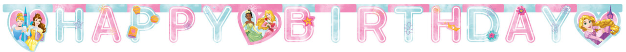 Procos Party Disney-Prinzessinnen – Lebe deine Geschichte – Buchstabengirlande | 2 Meter