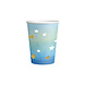 Amscan Blue with Gold Cups 250ml | 8 pieces