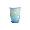 Amscan Blue with Gold Cups 250ml | 8 pieces Amscan Blue with Gold Cups 250ml | 8 pieces