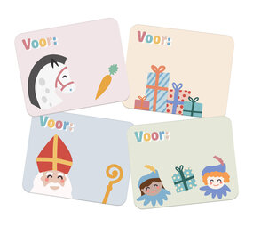 Folat Sinterklaas Cadeau Naamstickers | 50 stuks Folat Sinterklaas Cadeau Naamstickers | 50 stuks