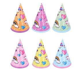 Henbrandt Chapeaux de fête licorne | 6 pièces