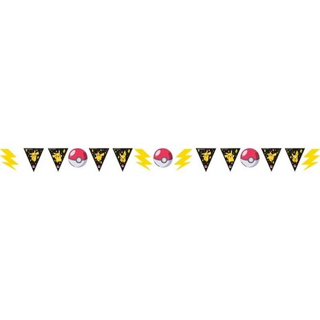 Amscan Pokemon Pikachu Bunting 3.3 m | per piece