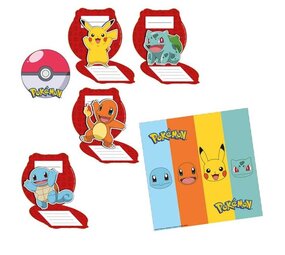 Amscan Pokemon Pikachu Invitations | 8 pieces