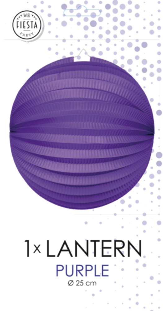 WeFiesta Lanterne sphérique violette 25 cm | à l'unité