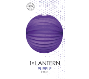 WeFiesta Lanterne sphérique violette 25 cm | à l'unité