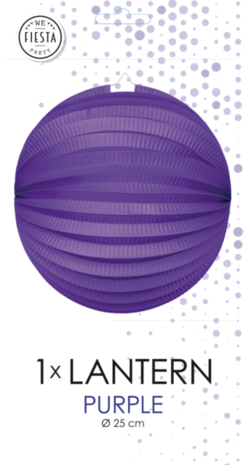 WeFiesta Lanterne sphérique violette 25 cm | à l'unité