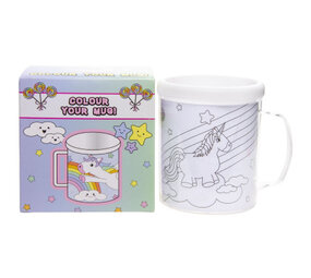 LG Imports Mug licorne à colorier 250 ml | à ​​l'unité