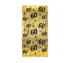 Paper Dreams Türvorhang „60 Jahre Stilvoll“ 100 x 200 cm | pro Stück