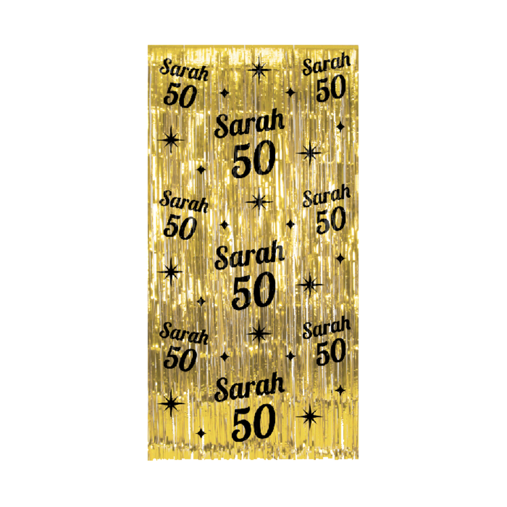Paper Dreams Rideau de porte Sarah 50 ans Chic 100x200cm | à l'unité