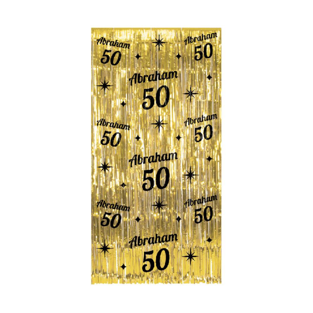 Paper Dreams Deurgordijn Abraham 50 Jaar Classy 100x200cm | per stuk Paper Dreams Deurgordijn Abraham 50 Jaar Classy 100x200cm | per stuk