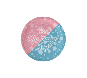Paper Dreams Schilder für die Gender-Reveal-Party | 8 Stück