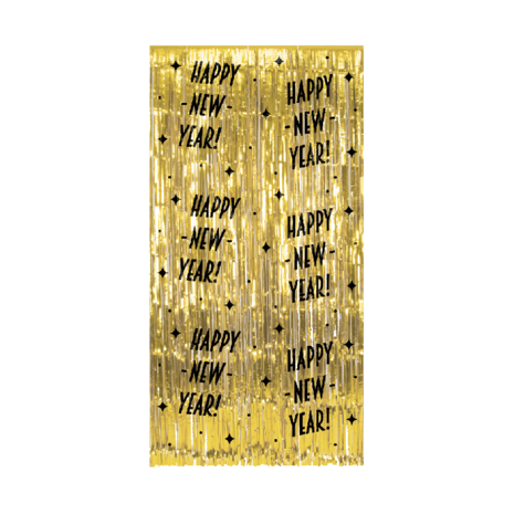 Paper Dreams Rideau de porte « Bonne année » élégant 100 x 200 cm | à l'unité