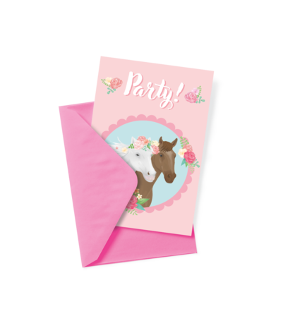 Paper Dreams Sweet Horses Invitations | 6 pieces
