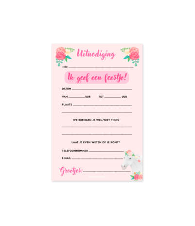 Paper Dreams Invitations Sweet Horses | 6 pièces