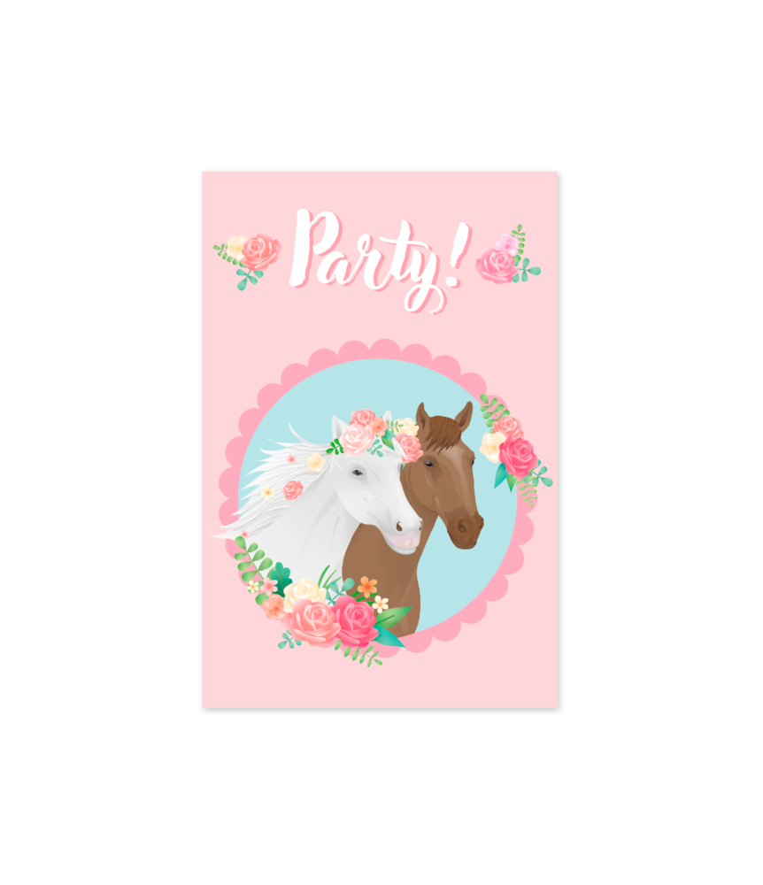 Paper Dreams Sweet Horses Uitnodigingen | 6 stuks Paper Dreams Sweet Horses Uitnodigingen | 6 stuks