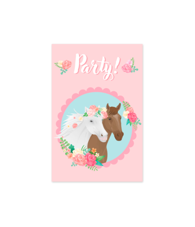 Paper Dreams Sweet Horses Uitnodigingen | 6 stuks Paper Dreams Sweet Horses Uitnodigingen | 6 stuks