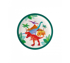 Paper Dreams Dino World Plates 23cm | 8 pieces
