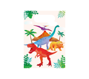 Paper Dreams Dino World Uitdeelzakjes 16x23cm | 6 stuks Paper Dreams Dino World Uitdeelzakjes 16x23cm | 6 stuks