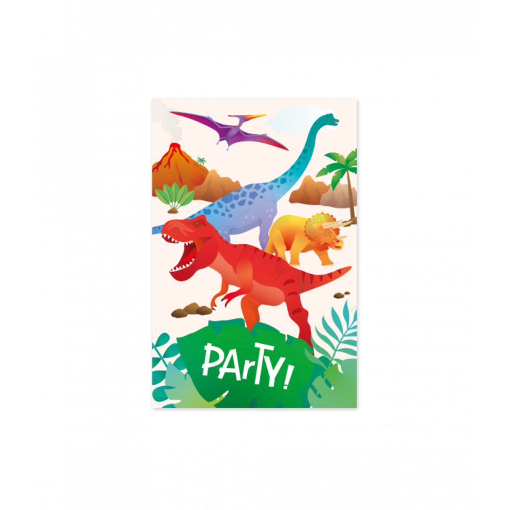 Paper Dreams Dino World Invitations | 6 pieces