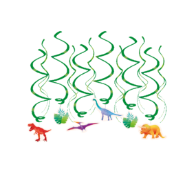 Paper Dreams Dino World Swirls 70cm | 12 stuks Paper Dreams Dino World Swirls 70cm | 12 stuks