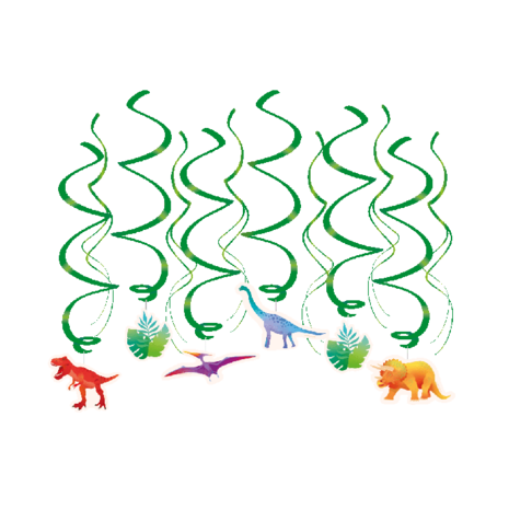 Paper Dreams Tourbillons Dino World 70 cm | 12 pièces