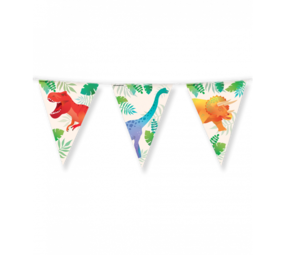 Paper Dreams Dino World Flag Garland 10m | per piece