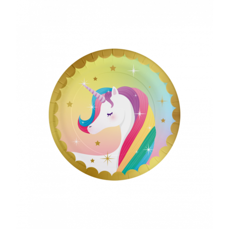 Paper Dreams Unicorn Party Plates 23cm | 8 pieces