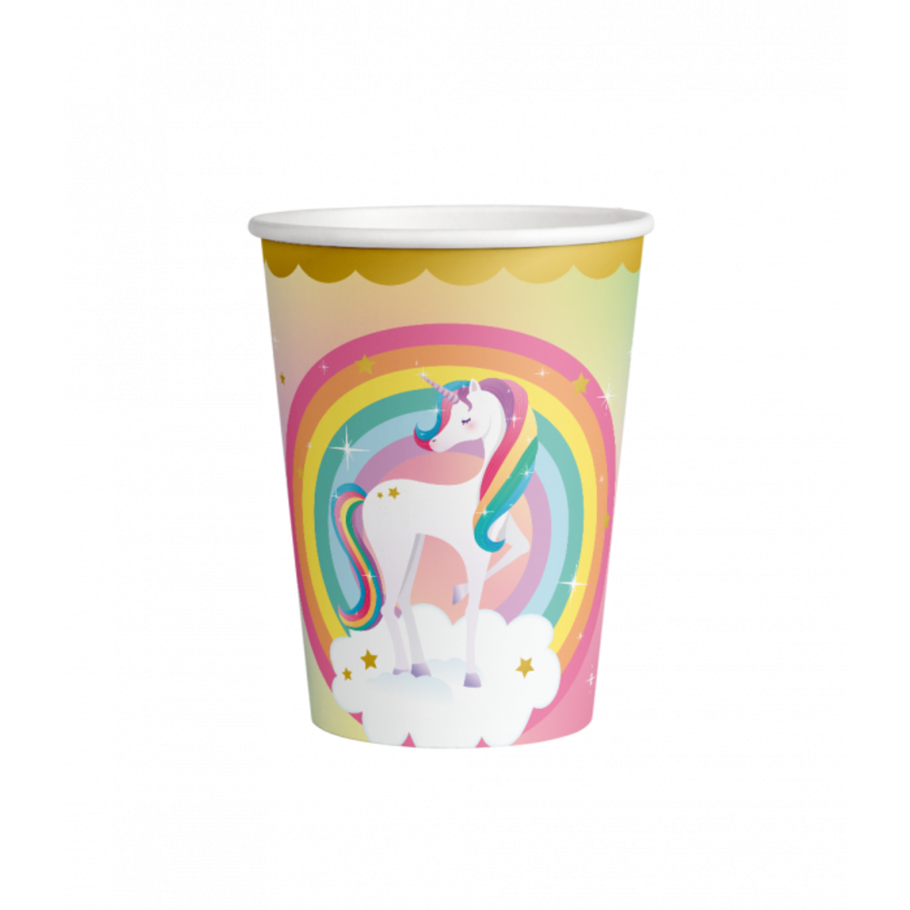 Paper Dreams Unicorn Party Cups 250ml | 8 pieces Paper Dreams Unicorn Party Cups 250ml | 8 pieces
