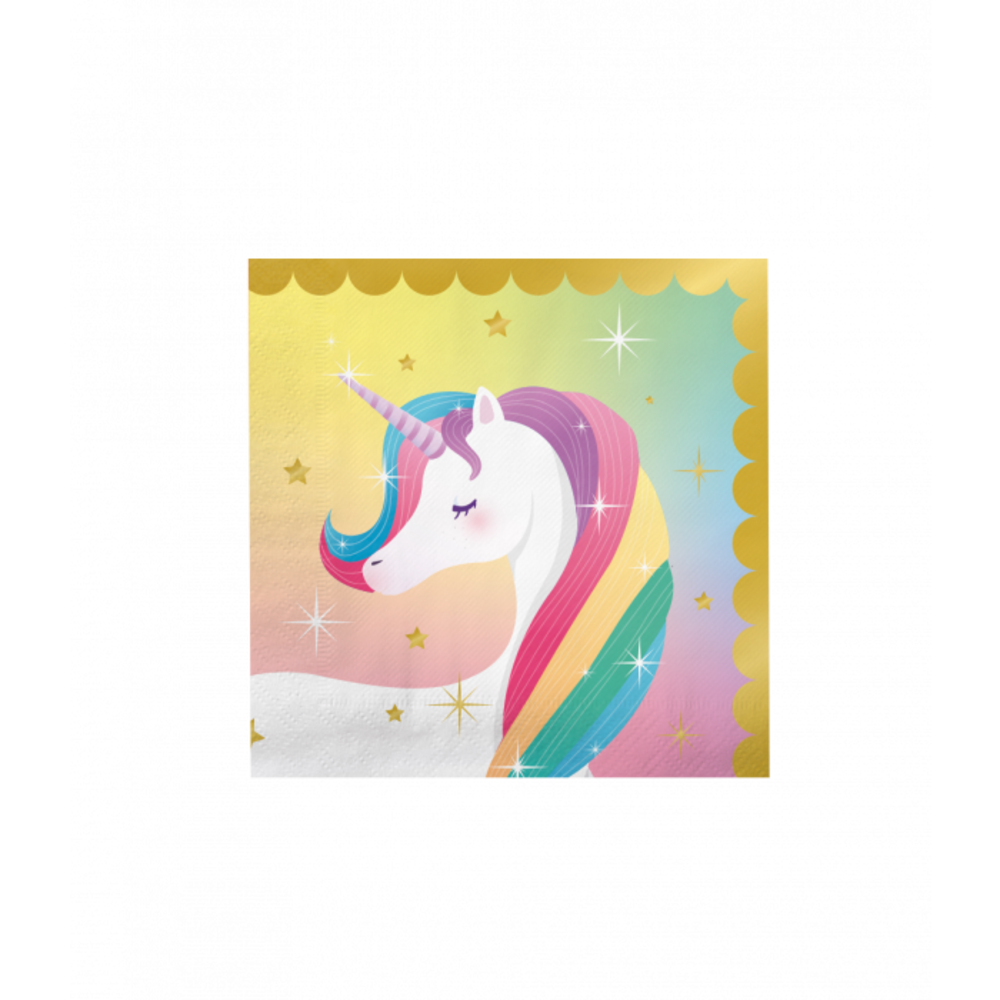 Paper Dreams Unicorn Party Servetten 33x33 cm | 16 stuks Paper Dreams Unicorn Party Servetten 33x33 cm | 16 stuks