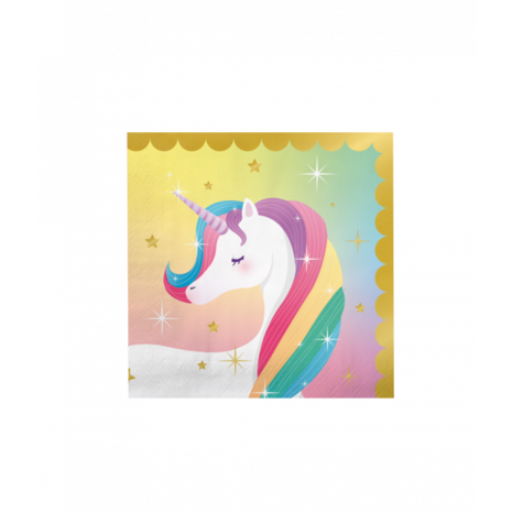 Paper Dreams Unicorn Party Servetten 33x33 cm | 16 stuks Paper Dreams Unicorn Party Servetten 33x33 cm | 16 stuks