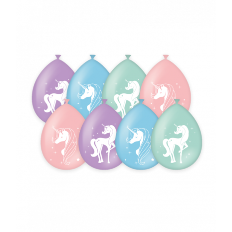 Paper Dreams Unicorn Party Balloons 30cm | 8 pieces