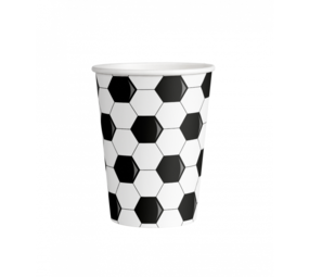 Paper Dreams Voetbal Bekers World 250ml | 8 stuks Paper Dreams Voetbal Bekers World 250ml | 8 stuks