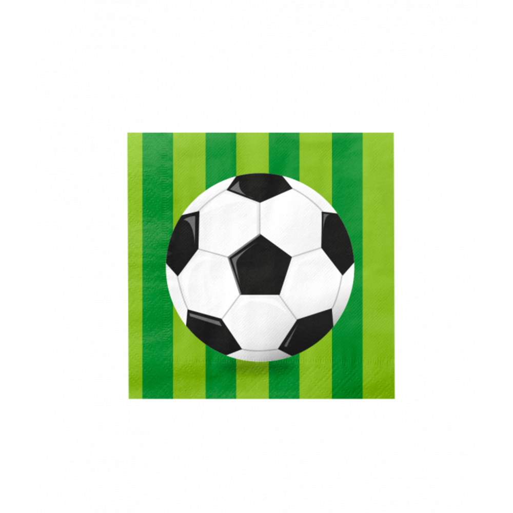 Paper Dreams Fußball-Servietten Welt 33x33cm | 16 Stück