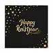 Tuf-Tuf Happy New Year Napkins Gold/Black | 10 pieces