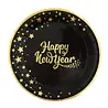 Tuf-Tuf Happy New Year Borden Goud/Zwart 23cm | 6 stuks
