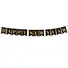 Tuf-Tuf Happy New Year Banner Goud/Zwart 250cm | per stuk
