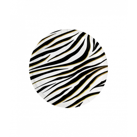 Paper Dreams Zebra Print Borden 23cm | 8 stuks