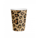 Paper Dreams Tassen mit Leopardenmuster, 250 ml | 8 Stück