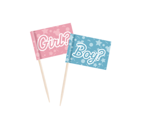 Paper Dreams Auswahl an Artikeln für die Gender-Reveal-Party | 50 Stück