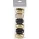 Balloonzone Packaging ribbon black/gold | set of 6