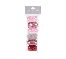 Balloonzone Rubans d'emballage roses | lot de 6