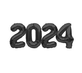 Tuf-Tuf Ballons en aluminium noirs 2024 | 86 cm