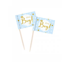 Paper Dreams It's A Boy Party Prikkers | 50 stuks Paper Dreams It's A Boy Party Prikkers | 50 stuks