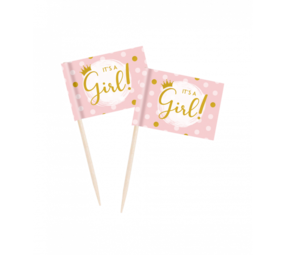 Paper Dreams It's A Girl Party Picks | 50 pieces