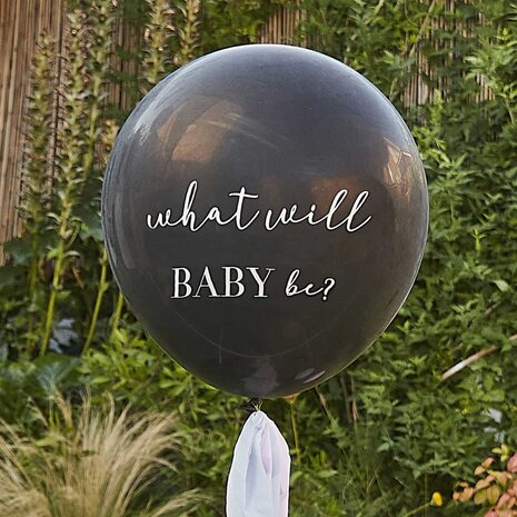 Ginger Ray Gender Reveal 'What Will Baby Be' Balloon Set